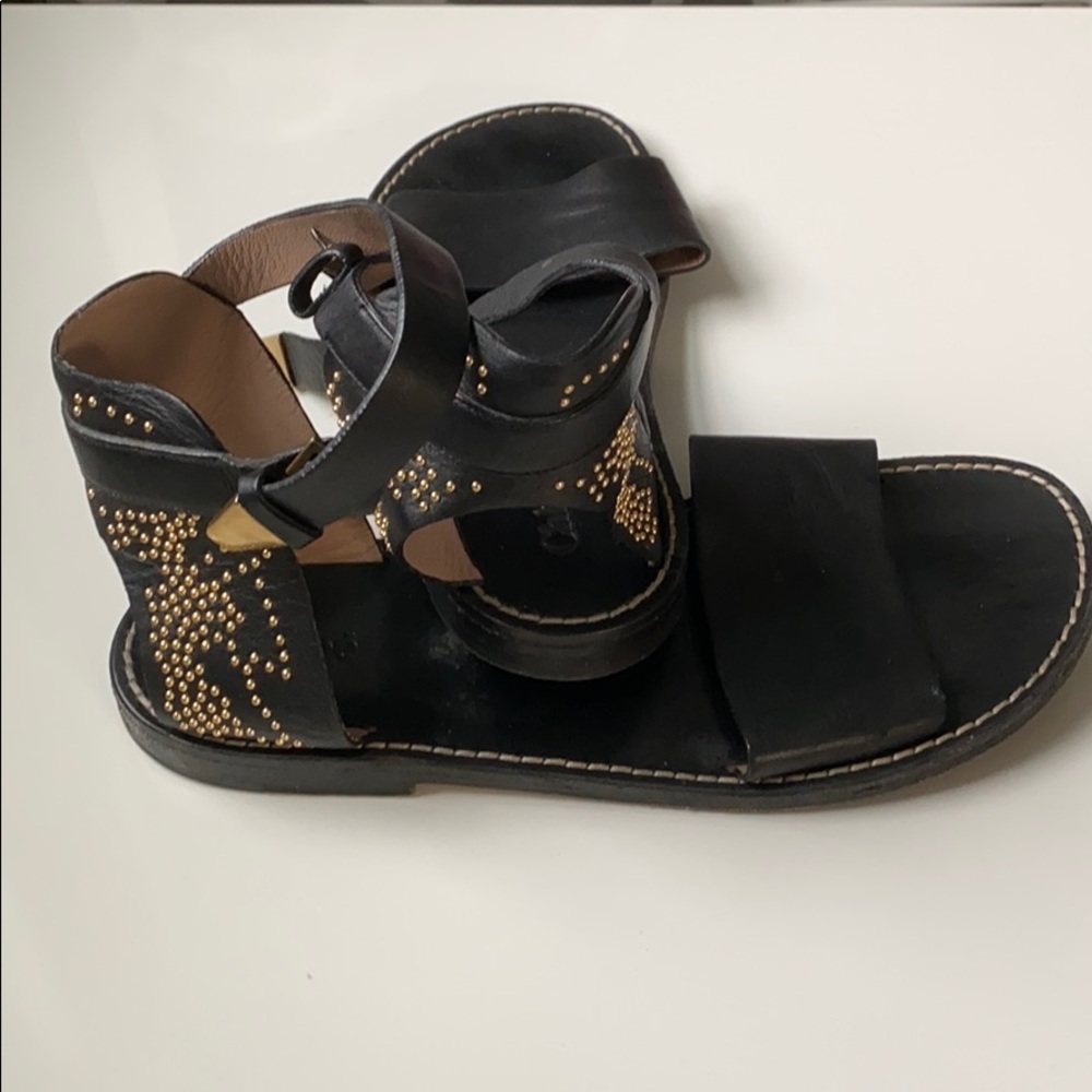 Chloe Sandals with cool gold accents on heels